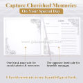 Personalized Linen Wedding Guest Book with Customization Options